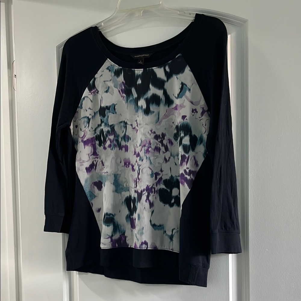 Banana Republic Watercolor Blouse